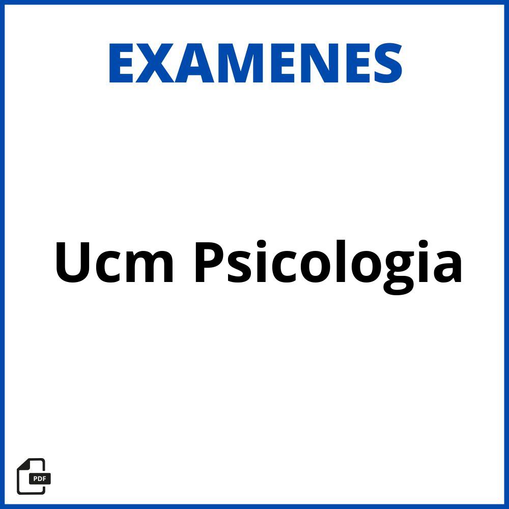 Examenes Ucm Psicologia