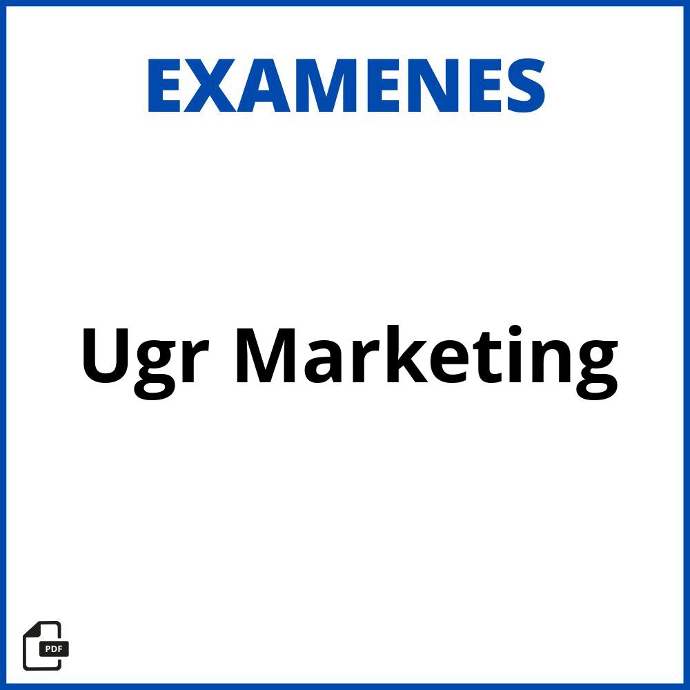 Examenes Ugr Marketing