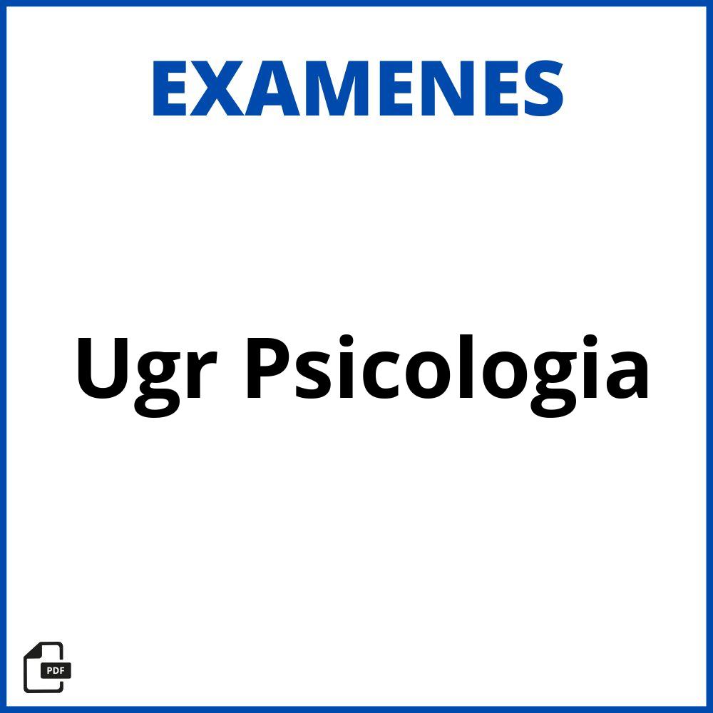 Examenes Ugr Psicologia