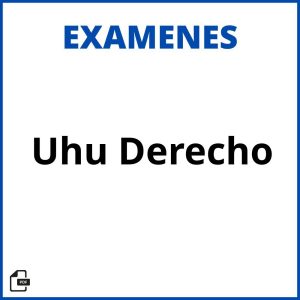 Examenes Uhu Derecho Soluciones Resueltos