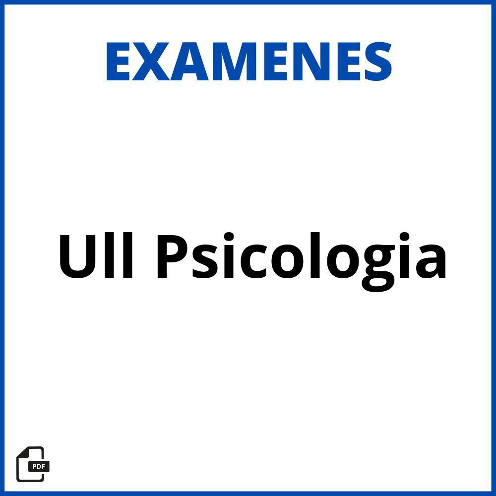 Examenes Ull Psicologia