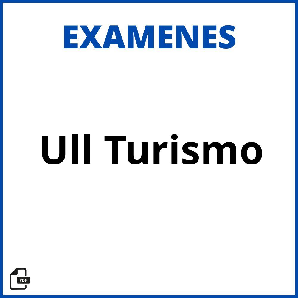 Examenes Ull Turismo