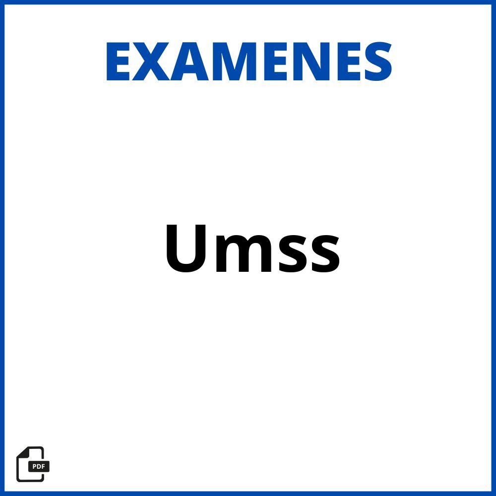 Examenes Umss Resueltos