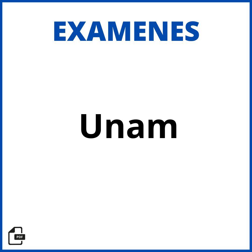 Examenes De Unam