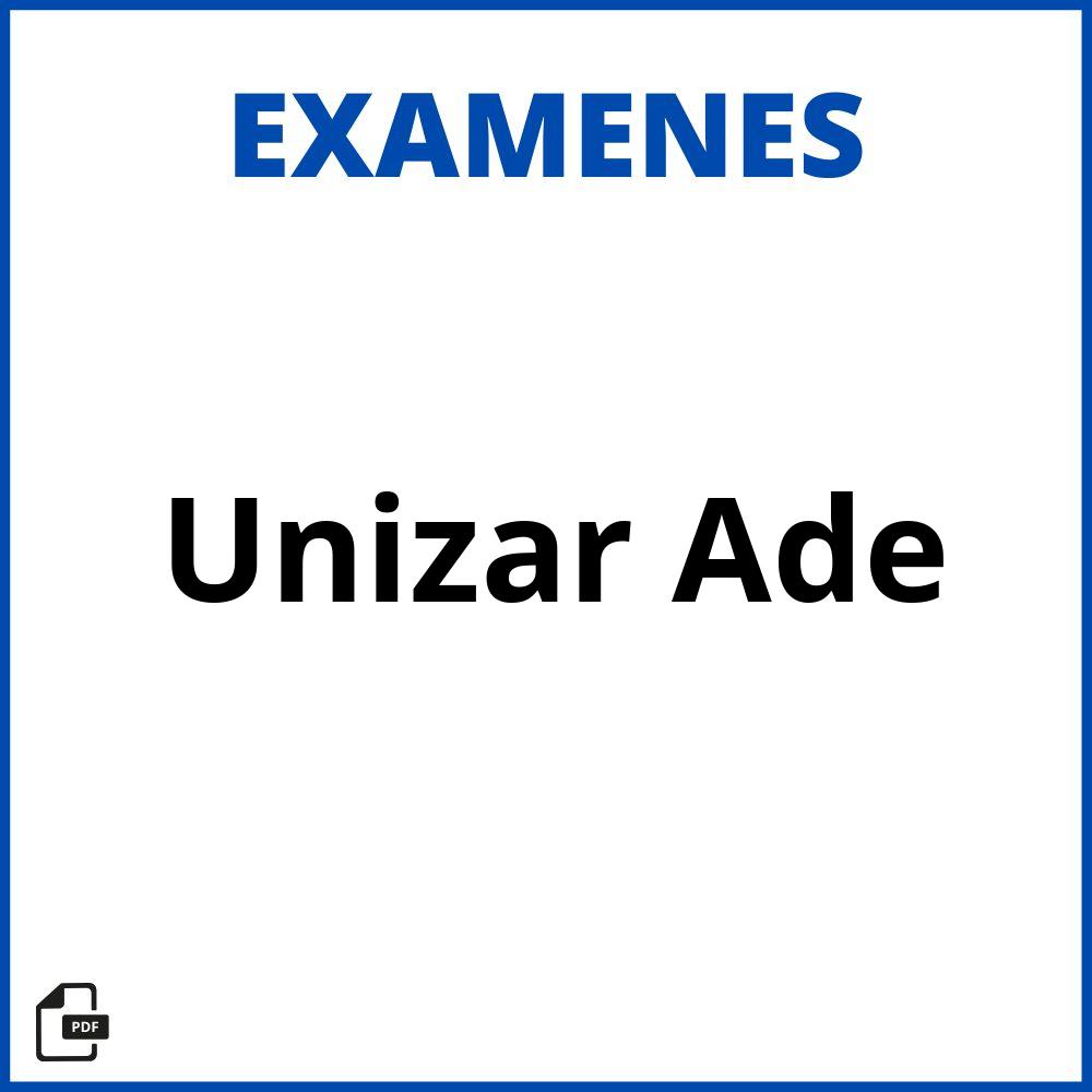 Examenes Unizar Ade