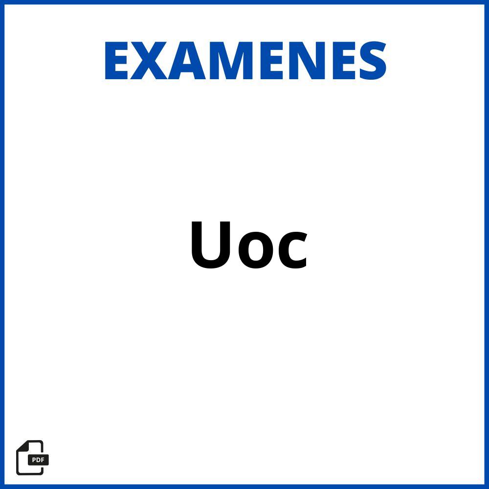 Examenes Uoc