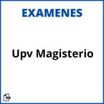 Examenes Upv Magisterio Soluciones Resueltos