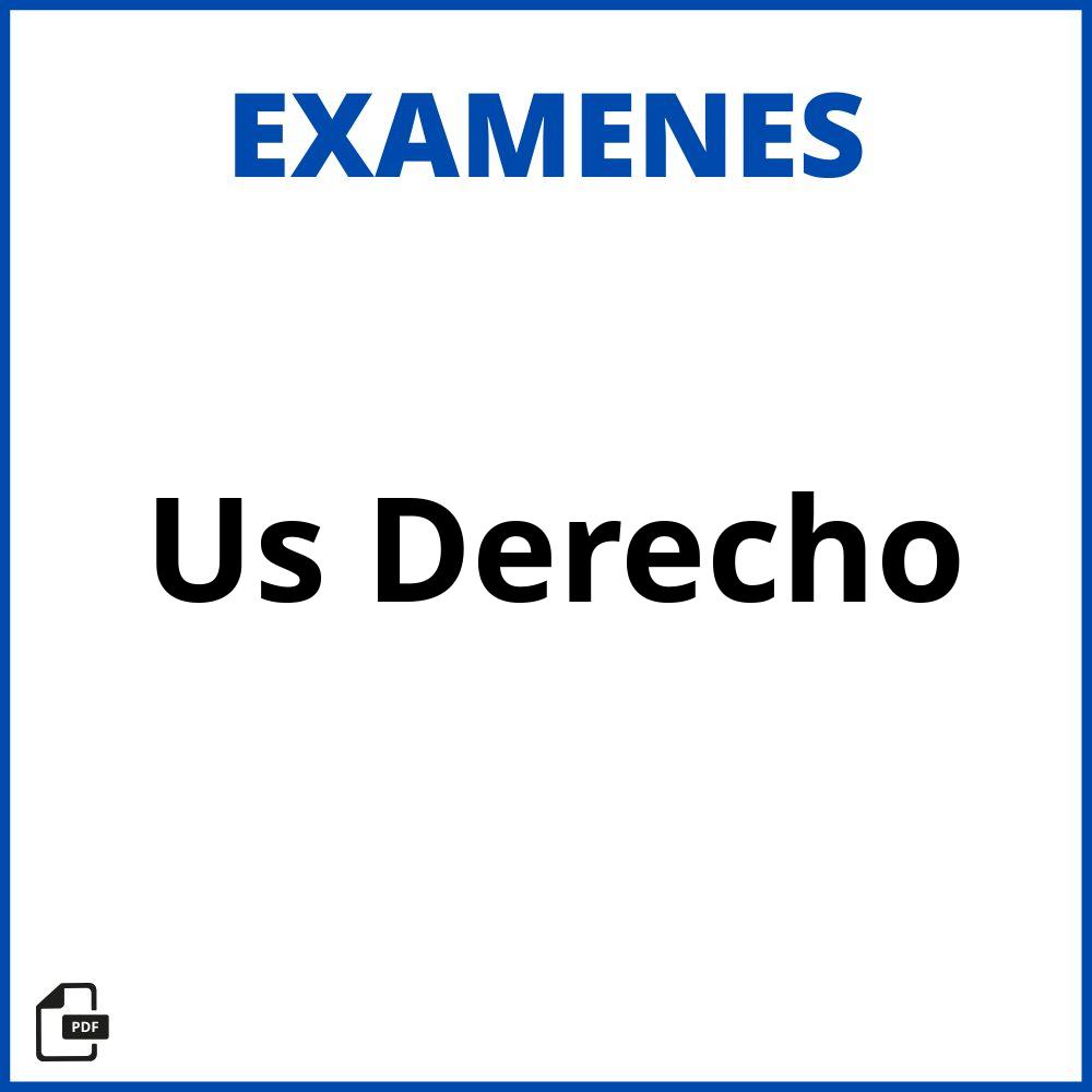 Examenes Us Derecho