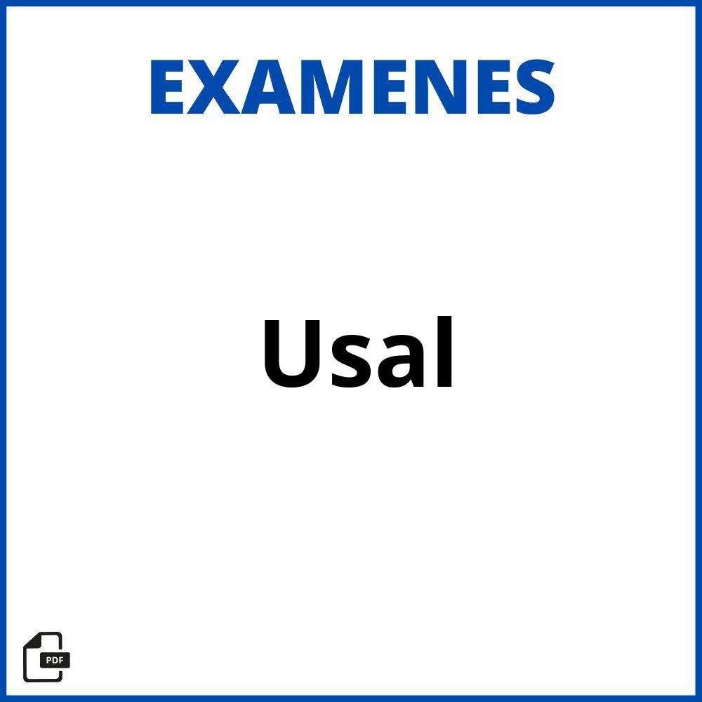 Examenes Usal