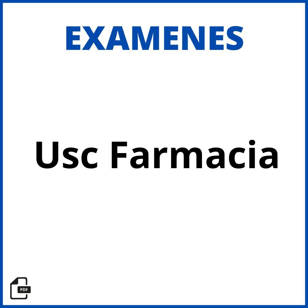 Examenes Usc Farmacia