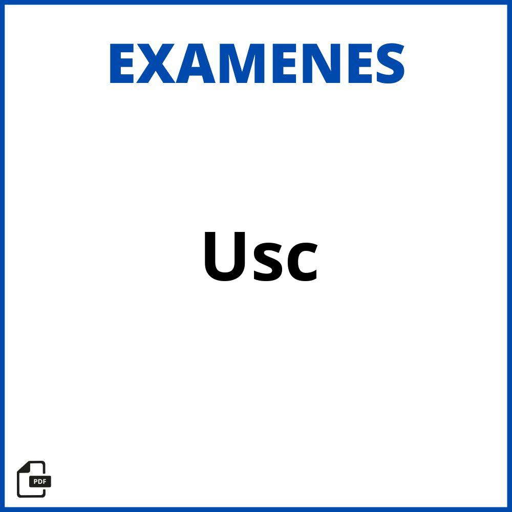 Examenes Usc