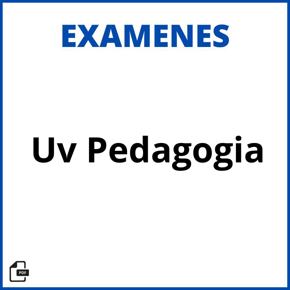 Examenes Uv Pedagogia