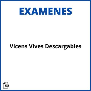 Vicens Vives Evaluaciones Descargables Soluciones Resueltos
