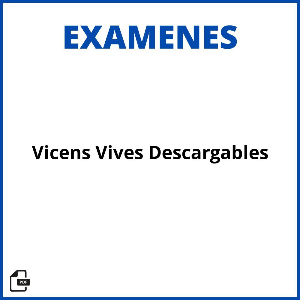 Vicens Vives Evaluaciones Descargables